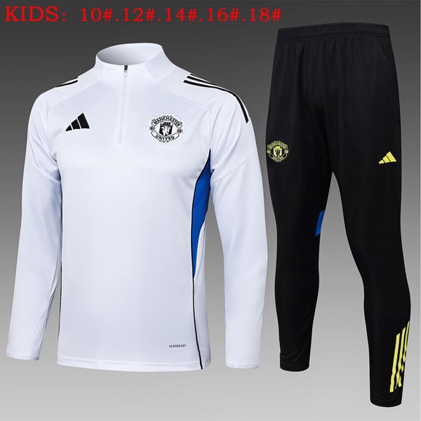 Ninos Sudadera De Training Manchester United 2025/26 Blanco 5
